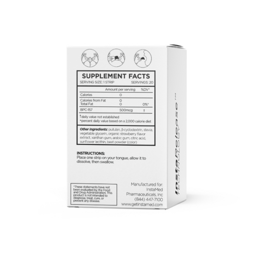 Instamed BPC-157 Sublingual Peptides Supplement Facts
