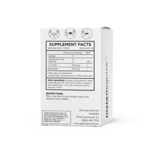 Instamed CJC-1295 + Ipamorelin Sublingual Peptides Supplement Facts