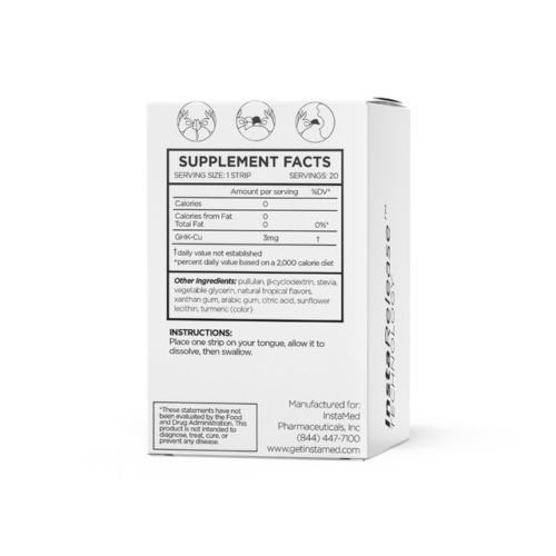 Instamed GHK-Cu Sublingual Peptides Supplement Facts