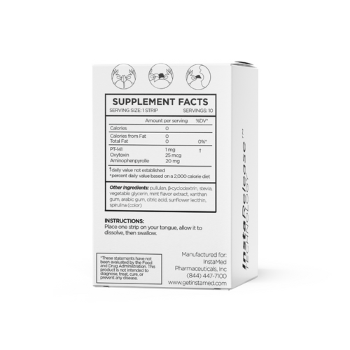 Instamed PT-141+ Sublingual Peptide Supplement Facts